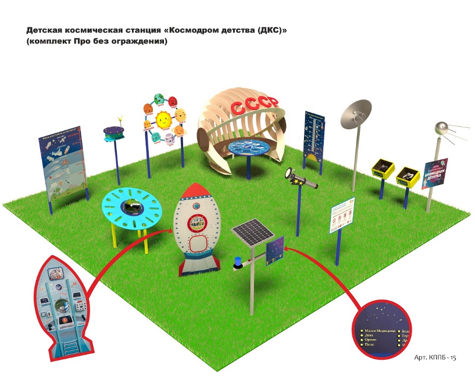 Космическая площадка (комплект Про без ограждения)