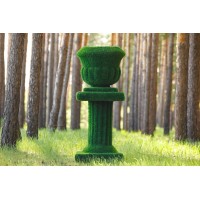 Топиари вазон на колонне - газон Eco Топиари Кинг 1019