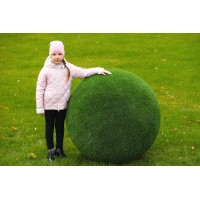 Топиари шар в виде куста туи, 100 см - газон Eco