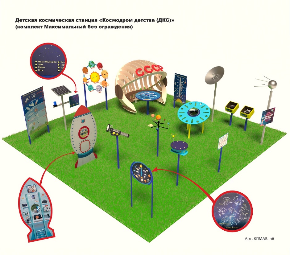 Космическая площадка (комплект Максимальный без ограждения)