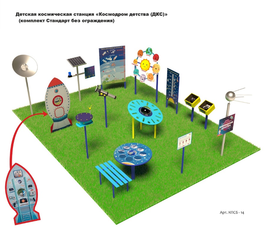 Космическая площадка (комплект Стандарт без ограждения)